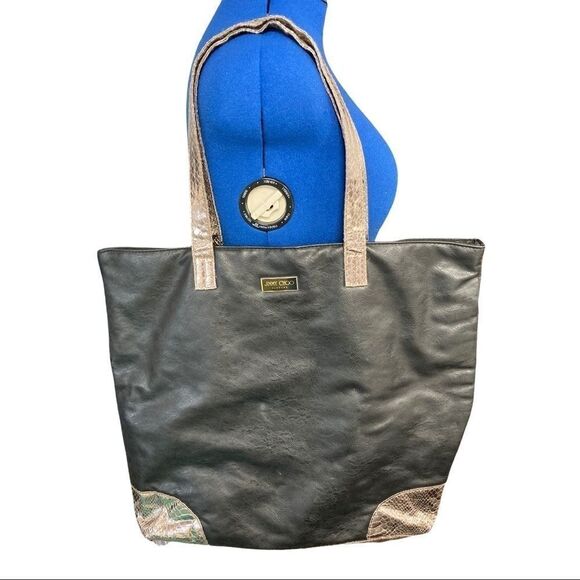 🎉🎁❤️HOST PICK❤️🎁🎈🎉1.15.22, JIMMY CHOO, Black & Metallic Parfum Tote Bag,‎ - Picture 1 of 15